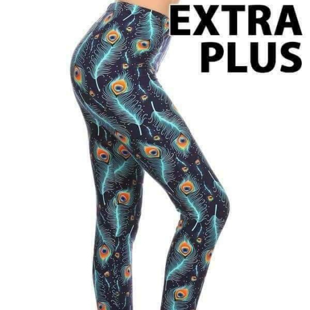 Queen/EP Peacock Feather Leggings
